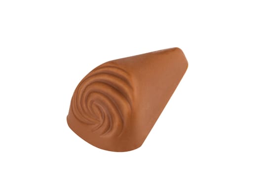 Chocolate sweet on a white background