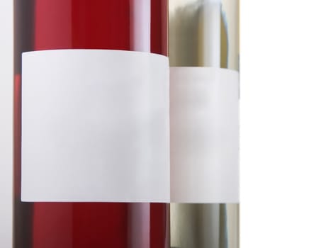 Red, Green and White wine bottles.