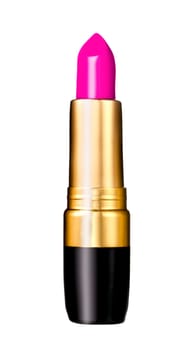 purple lipstick isolated on white