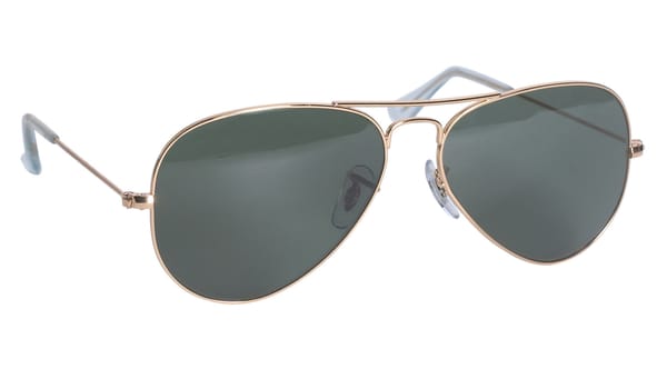 Aviator sunglasses isolated on white background
