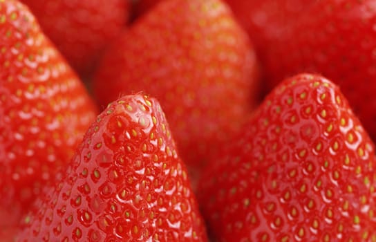 fresh strawberry on the clean isolated background