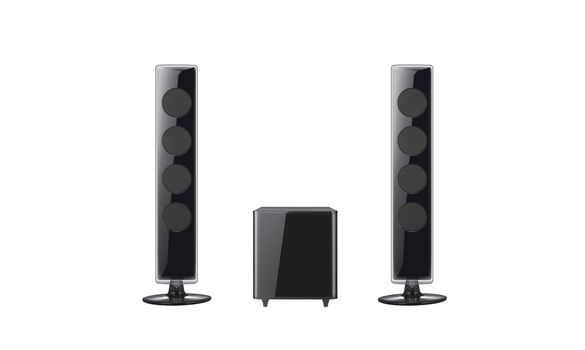 columns on a white background