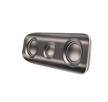 sound speaker on white background.