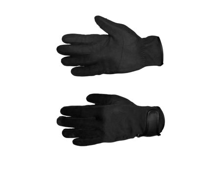 Black gloves isolated on white