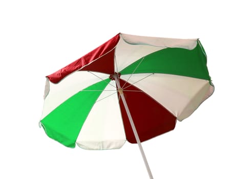 colorful umbrella, isolated on white