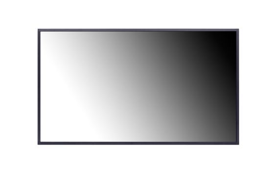 Black LCD tv screen hanging on a wall