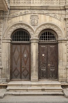 architecture in baku azerbaijan street