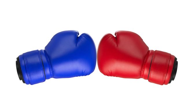 Boxing gloves close up