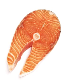salmon steak red fish