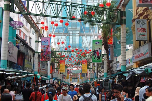 Chinatown market in Kuala Lumpur, Malaysia