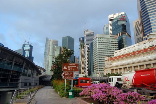 Singapore city center street