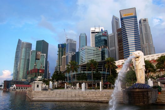 Singapore city center waterfront