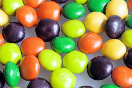 Multi-colored sweets as a celebratory background