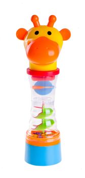 Baby toy on the white background