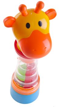 Baby toy on the white background
