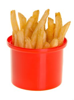 French Fries on a white background