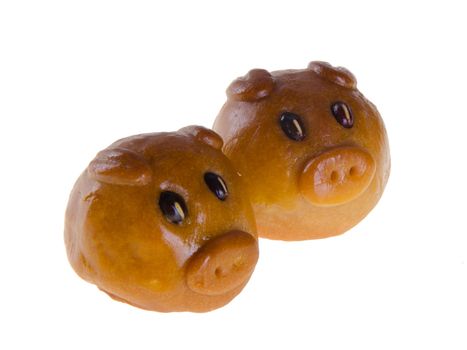 Mooncake, the Chinese words on the mooncake is 'ingredient', not a logo or trademark.