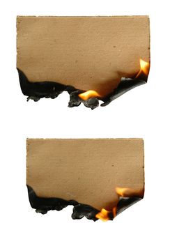 burning paper