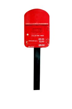 red postbox isolated