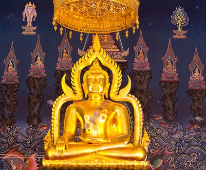 Buddha statue in the church.