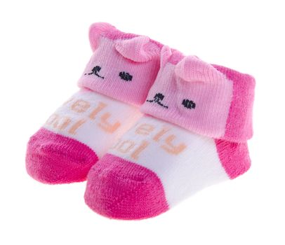 baby socks on a background
