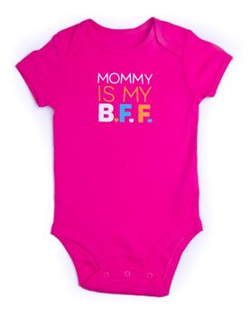 Baby. One Piece Baby Onesie Outfit with Short Sleeves and Snap Front