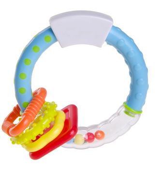 Baby toy on the white background
