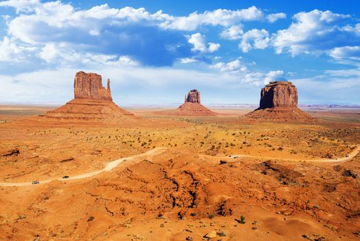 The unique landscape of Monument Valley, Utah, USA. 