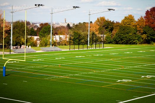 Outdoor Football field in a public park