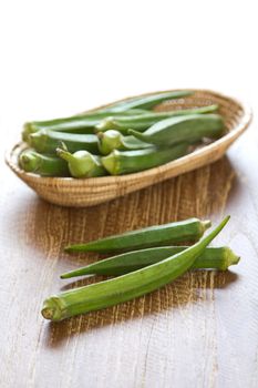 Vegetables called Okra