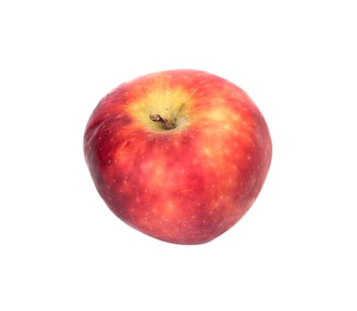 Red ripe apple isolated on a white background