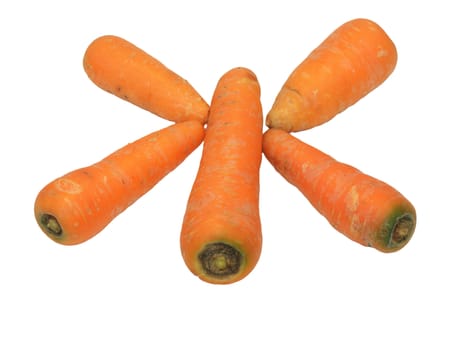 carrots on white 