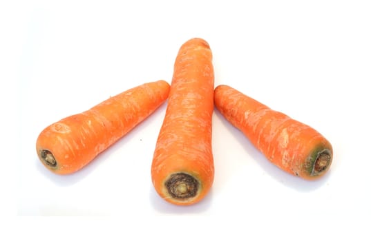 Carrots isolated on white 