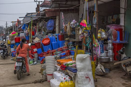 Colorful picture thanks to reds, blues and more of plastics.