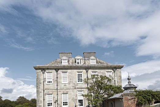 A Side View of an Eighteenth Century English Country House