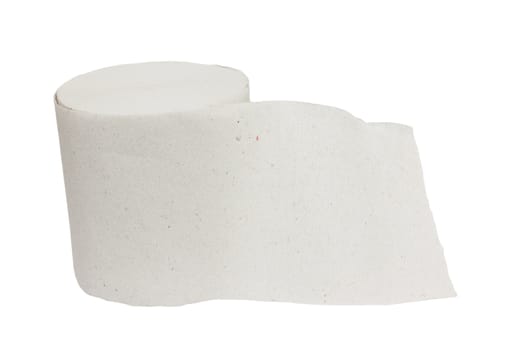 toilet paper on a white background