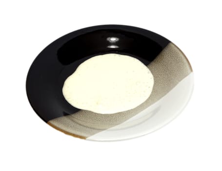sour cream on plate