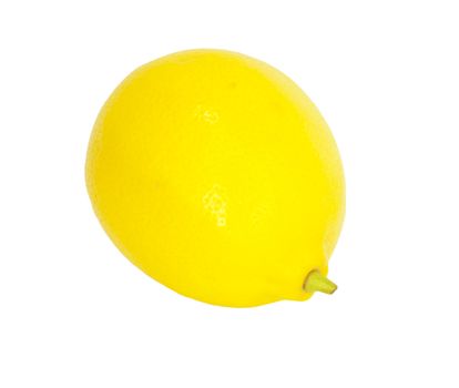 Lemon isolated on white background with copy space