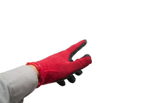 Hand in medical glove 