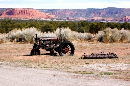 Antique tractor