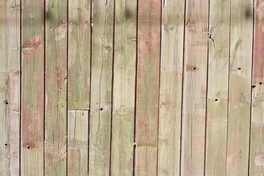 Close up of gray wooden fence panels 