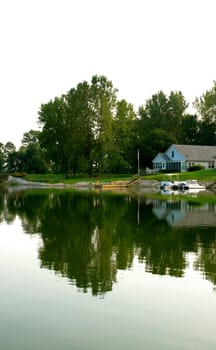 House Reflected on a lake