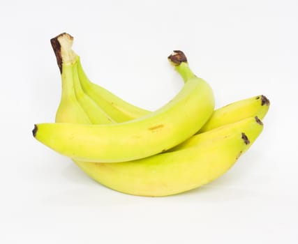 bananas on white background 