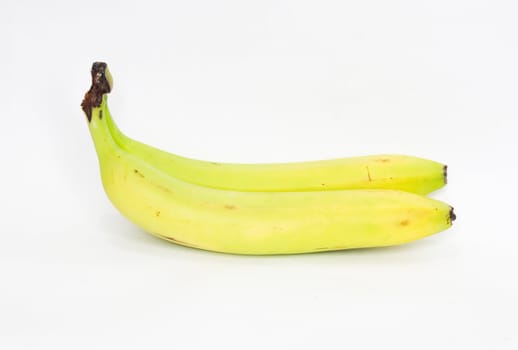 bananas on white background 
