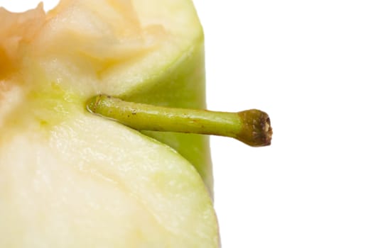 apple close-up on a white background