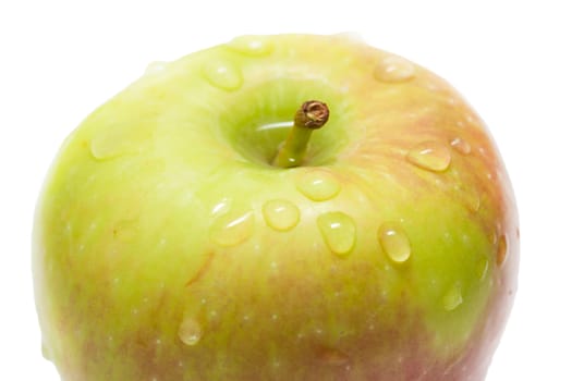 apple close-up on a white background