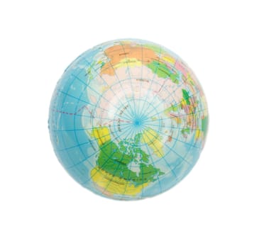 earth globe on white background 