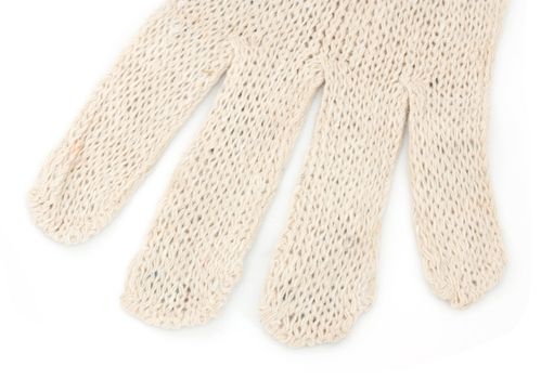 four fingers of knitted glove
