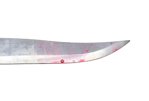 blade knife with blood stains