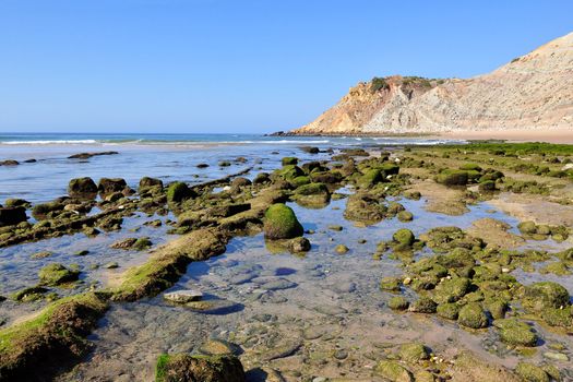 Burgau Beach near Lagos, Algarve, Portugal